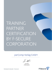 F-Secure Training Partner Zertifikat